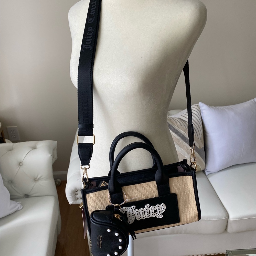 Juicy Couture Black and Tan Women's Bag - Picture 3 of 13